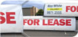 4 metre by 1 metre white vinyl banner for outdoor display