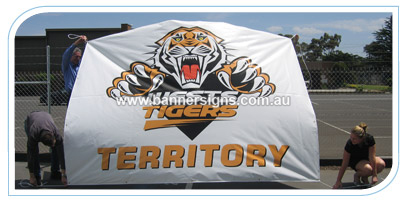 4m by 2.4m Vinyl PVC Banner for sporting events in australia