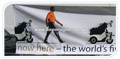 5 metre by 1.5 metre white vinyl banner for outdoor display
