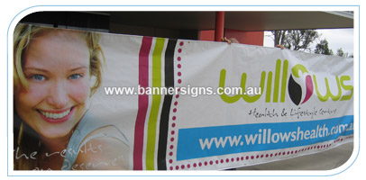 6m by 1.5m Vinyl PVC outdoor Banner for advertisment in in Health and lifestyle industry