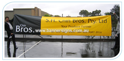 7m by .9m outdoor banner for shops, shopping centres and markets