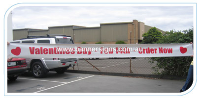 8 metre by .5 metre outdoor banner sign for Adelaide