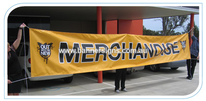 8m by .9m outdoor banner for shops, shopping centres and markets