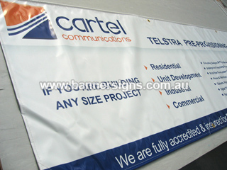Corporate business outdoor banners supplied Australia wide