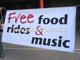 Large vinyl banners for social club events, cafes and entertainment house banners