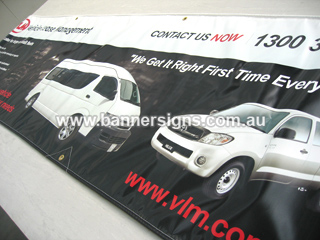 Outdoor banner for car showroom sales in Adelaide