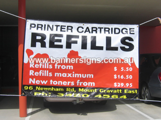 Computer sale banners for display in Fitzroy, Adelaide