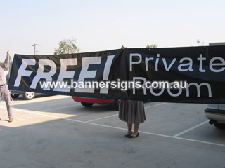 Custom size banners for any occasion in Sydney