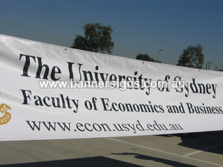 Sydney University signs and banner supplier