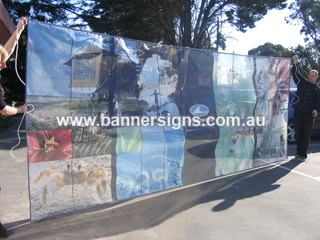 Mesh Banner sign